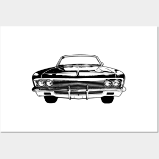 1966 Chevy Impala SS Sketch Art Posters and Art